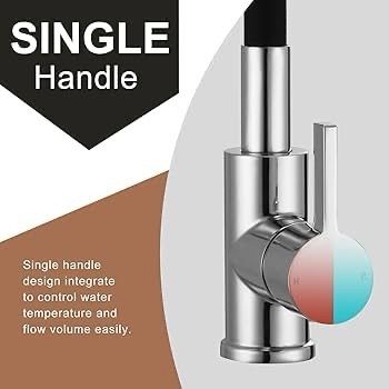 NEW SALE | Kitchen Sink Mixer Tap Bendable Silicon Hose 1 Hole Single Lever Faucet Mixers Taps with Flexible Hose Pull Down Dual Spray Mode 360 Swivel Matte Black Chrome
