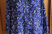 Marks And Spencer Ladies Blue Animal Print Blouse size 20 includes post