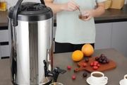 Thermal Hot and Cold Drink Server Dispenser with Spigot Handle, Food-grade for Hot Tea Coffee Water Restaurant Drink Shop