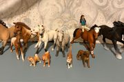 Schleich Horse and Animal Bundle - Retired Models - Figures Pony Club