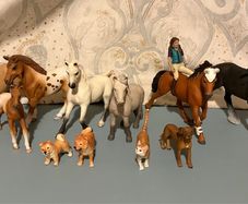 Schleich Horse and Animal Bundle - Retired Models - Figures Pony Club