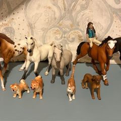 Schleich Horse and Animal Bundle - Retired Models - Figures Pony Club