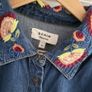 MONSOON Denim Embroidered Midi Dress with pockets Sz 14 - Rrp 110 (New) Image 6