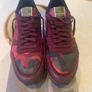 Valentino red leather sneakers Image 2