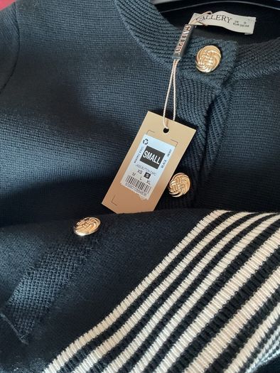 cardigan Bnwt size small gallery black cardigan with gold buttons
