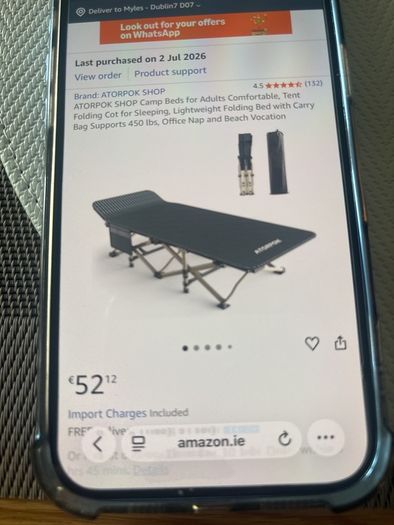 Two Camping Beds Never Used