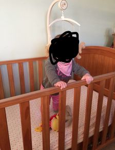 Cot and Mattress Set - converts to toddler bed