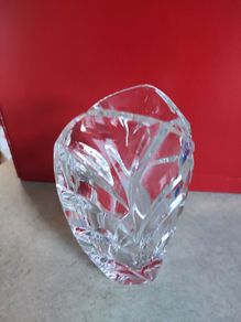 Waterford Marquis Clear Crystal Palma Floral Vase Made in Germany 6.75 inches