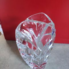 Waterford Marquis Clear Crystal Palma Floral Vase Made in Germany 6.75 inches
