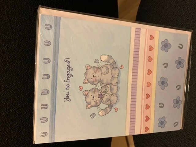 Engagement greeting card