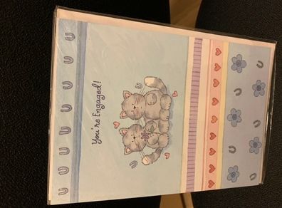 Engagement greeting card