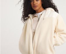 Full Zip Hybrid  Borg Fleece Jacket  JD Williams