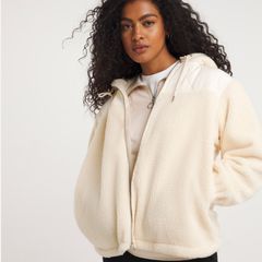 Full Zip Hybrid  Borg Fleece Jacket  JD Williams