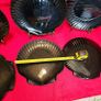 Arcoroc France Coquillage Black Amethyst Glass Serving Plate Scallop Sea Shell Image 9