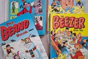 4 X Children Annuals Comics Books From The 1970's &amp; 80's  Beano , Beerzer , Goofy , Topoer  ,
