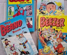 4 X Children Annuals Comics Books From The 1970's & 80's  Beano , Beerzer , Goofy , Topoer  ,