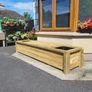 8ft bench with planters Image 5