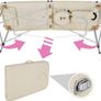 Massage Table 2 Zones Height-Adjustable Including High-Quality Aluminium Headrest and Bag Image 3