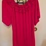 Stunning Joseph Ribkoff Lipstick Red Top - Style 191243, Size 10 Image 8