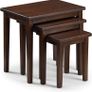 Free Express Shipping Cleo Nest Of Tables, Oak, Height: 46, Width: 48, Depth: 33cm Multiple Colours Available Image 3