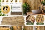 Bamboo Style PVC Wall Panels  Natural &amp; Stylish D