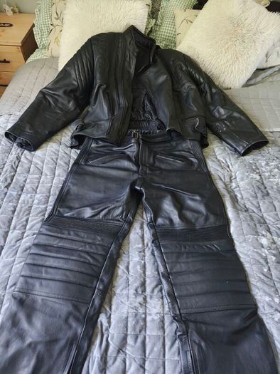 Motorcycle Leather Jacket & Trousers