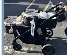 Ickle bubba twin pram