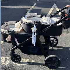 Ickle bubba twin pram