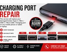 Charging Port USB Connector Repair Service
