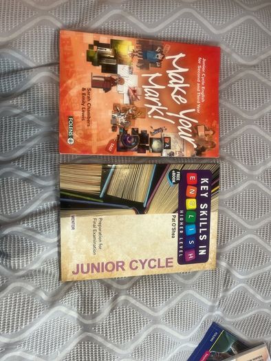 Junior cycle English books (Make your mark) (key skills in English)