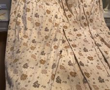 Heavy lined curtains x 3  - beautifully made