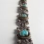Vintage Egyptian silver tone scarab bracelet Image 6
