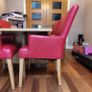 dining table and 4 leather chairs Image 2
