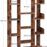 _Tree-Shaped Bookcase with 13 Compartments, vintage brown Image 5