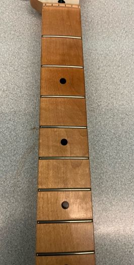 Fender telecaster Squier maple neck fretboard black dot inlays white pearl painted headstock and 22 frets Electric guitar parts accessories