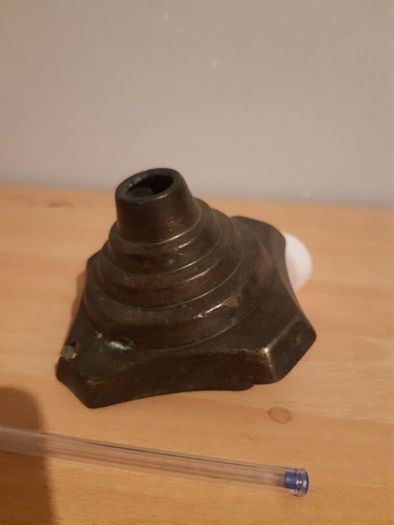 old brass lamp stand