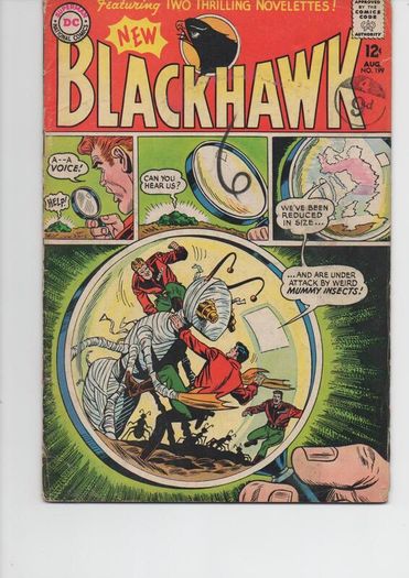 Blackhawk #199 The Attack Of The Mummy Insects"! 1964 Dc Silver Age Comic