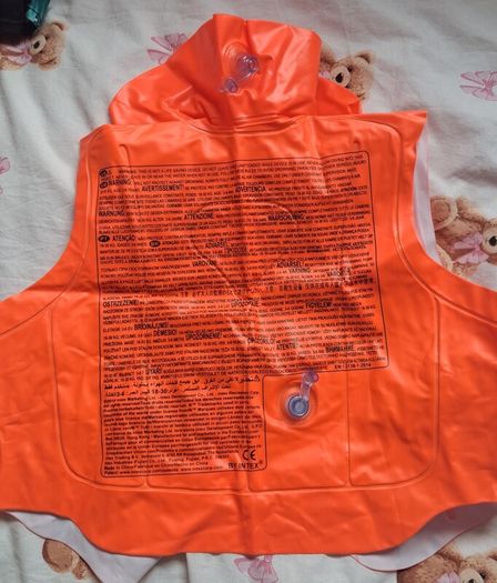 inflatable kids swim jacket