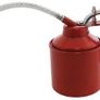 142ml 1/4 Pint Oil Can With Spout Thumb Up Red Metal Body Image 2