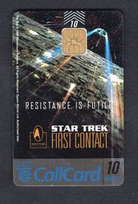 1996 Ireland 10 unit Star Trek (ODS2 chip) Call Card Used. Telecom Eireann card number 1150.