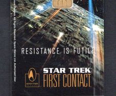 1996 Ireland 10 unit Star Trek (ODS2 chip) Call Card Used. Telecom Eireann card number 1150.