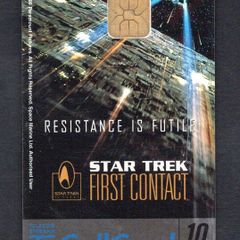 1996 Ireland 10 unit Star Trek (ODS2 chip) Call Card Used. Telecom Eireann card number 1150.