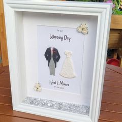 Mr and Mrs Wedding 3D Memento Frame