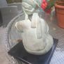 Harlem or Herlam signed sitting female figurine, heavy, ethnic, D18 Image 4