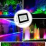 RGB LED Flood Light IP68 Waterproof Outdoor Spotlight 220V/110V RGB Reflector Projector Lamp For Street Garden Image 2