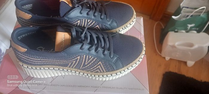 New navy slip in Skechers