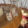 vintage 7 piece glass drink server and glasses Image 7