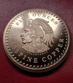 5 oz Aztec Calendar Copper Round