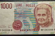 ITALY 1000 LIRE 1990 Banknote M. Montessori