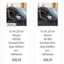 Nissan N300 wind deflectors Image 2